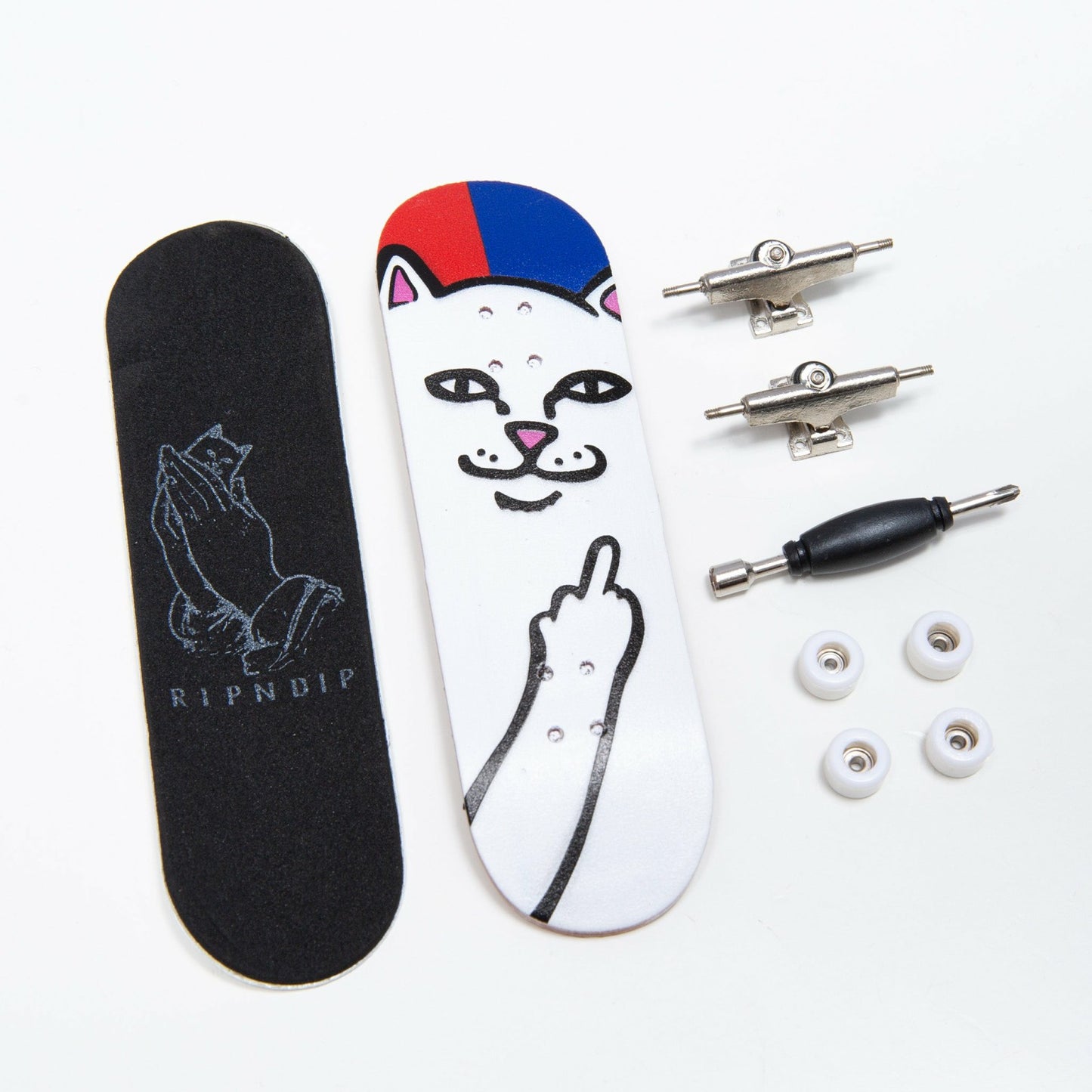 Lord Nermal Mini Skateboard (Red/Blue) - Ripndip