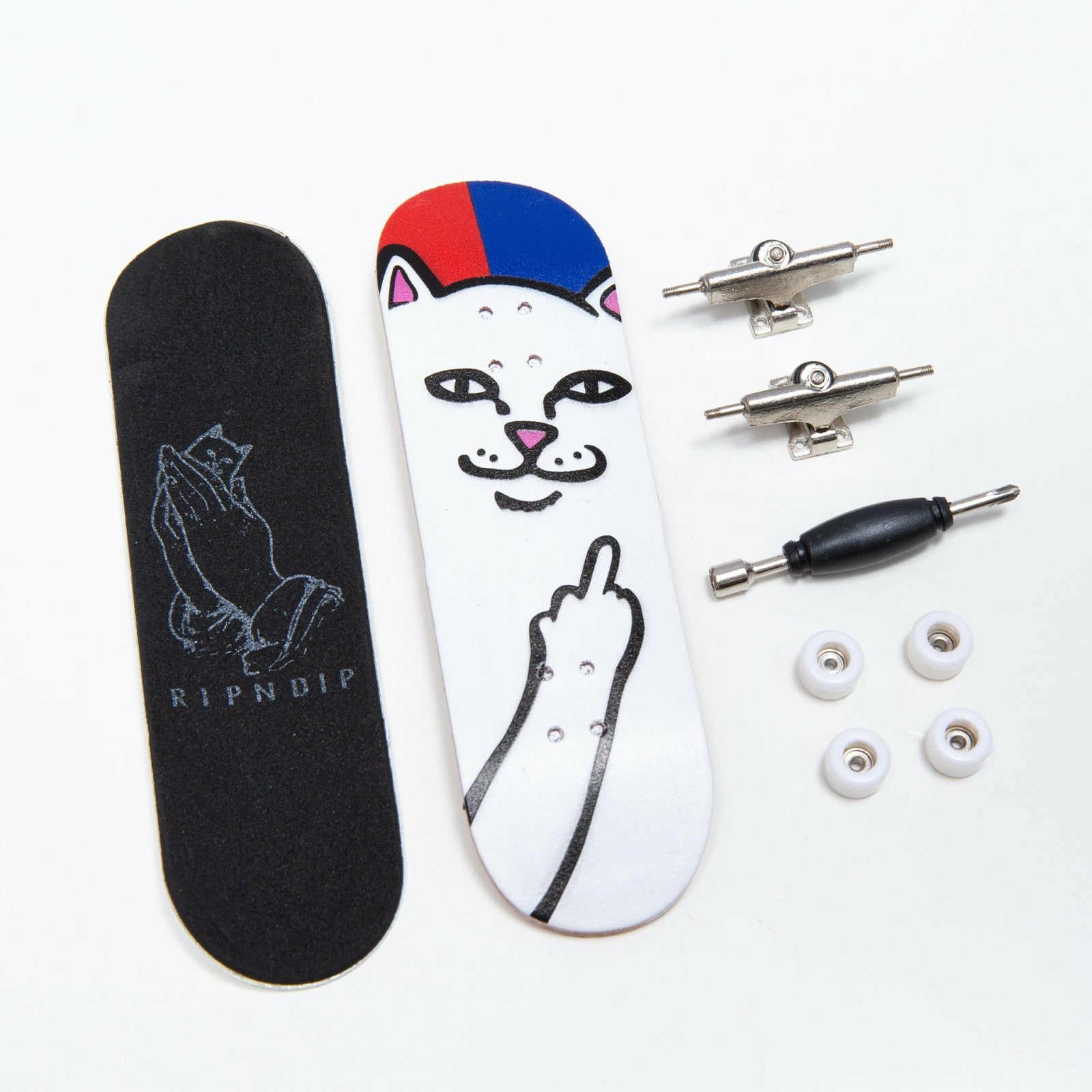 Lord Nermal Mini Skateboard (Red/Blue) - Ripndip