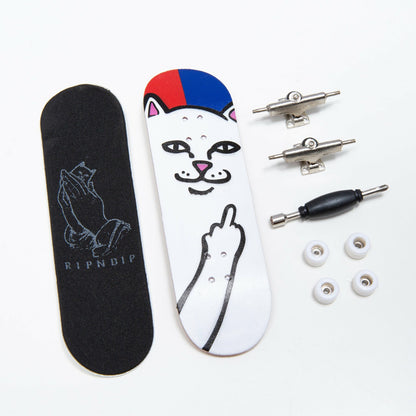Lord Nermal Mini Skateboard (Red/Blue) - Ripndip