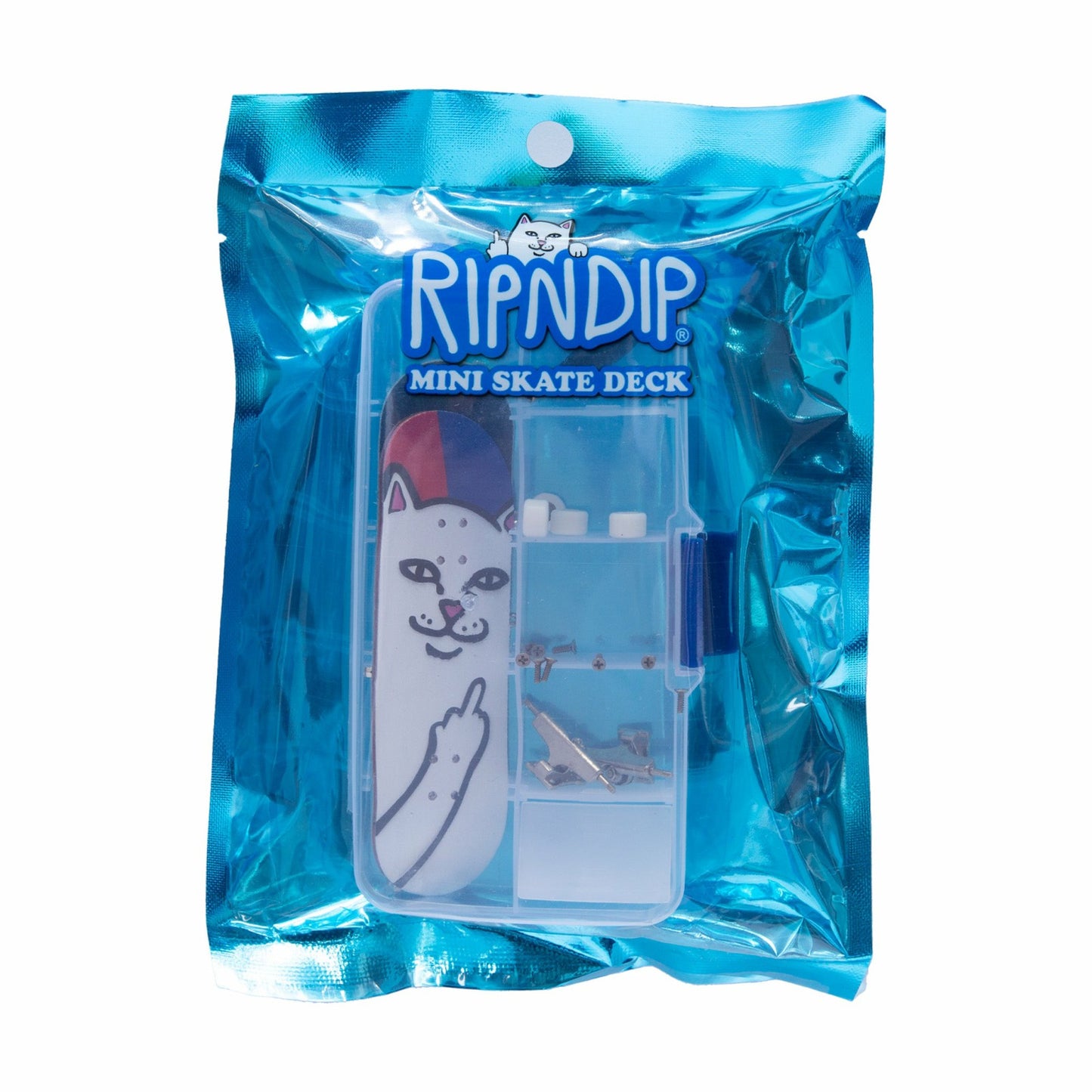 Lord Nermal Mini Skateboard (Red/Blue) - Ripndip
