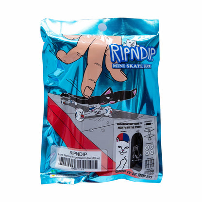 Lord Nermal Mini Skateboard (Red/Blue) - Ripndip