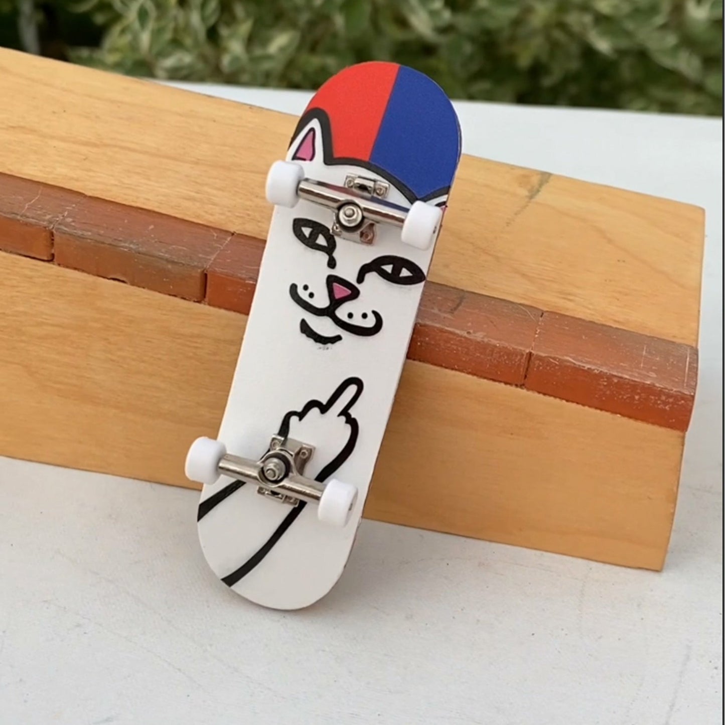 Lord Nermal Mini Skateboard (Red/Blue) - Ripndip