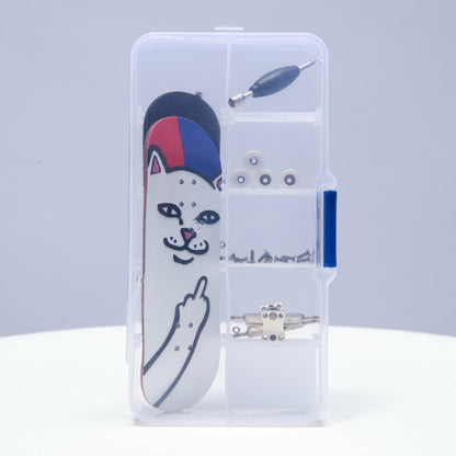 Lord Nermal Mini Skateboard (Red/Blue) - Ripndip