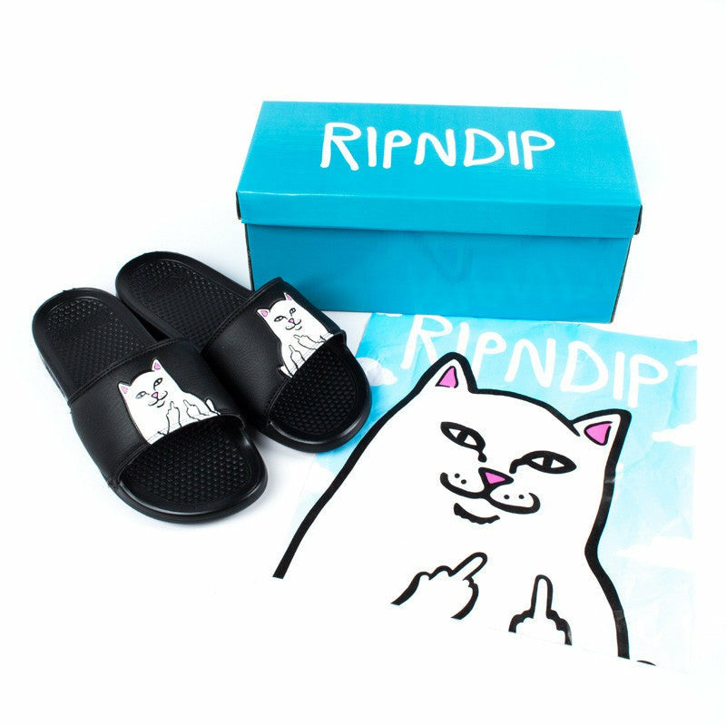 Ripndip - Lord Nermal Slides (Black) - Ripndip